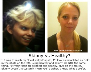 5 Minute Fitness | skinny vs healthy